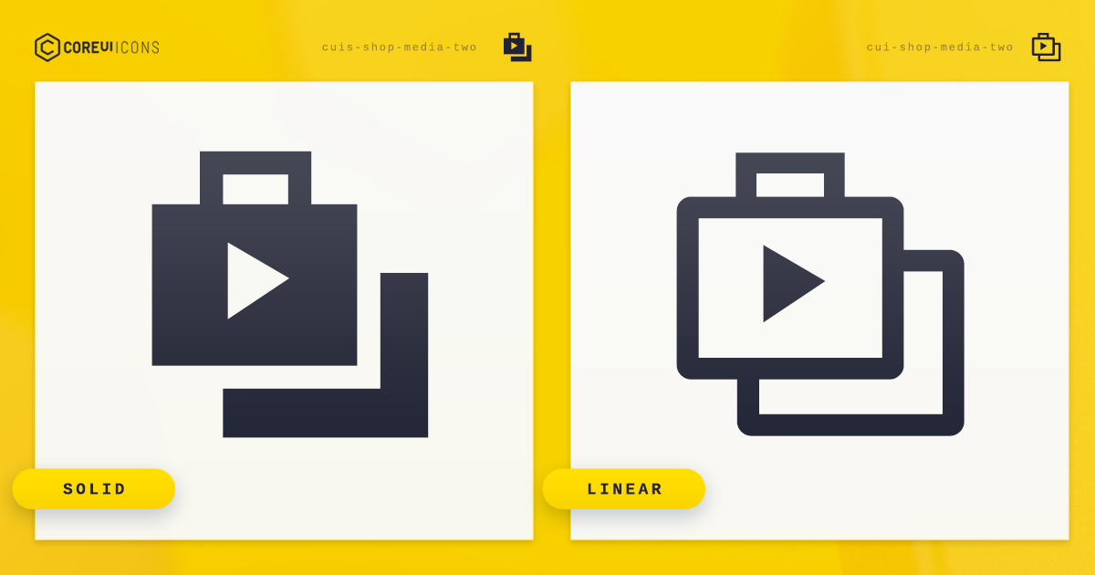Shop Media Two Icon · Linear · CoreUI Icons · SVG, JavaScript ...