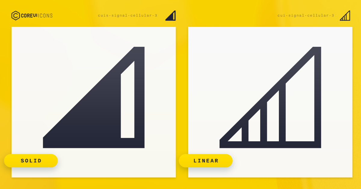 Signal Cellular 3 Icon · Solid · CoreUI Icons · SVG, JavaScript ...