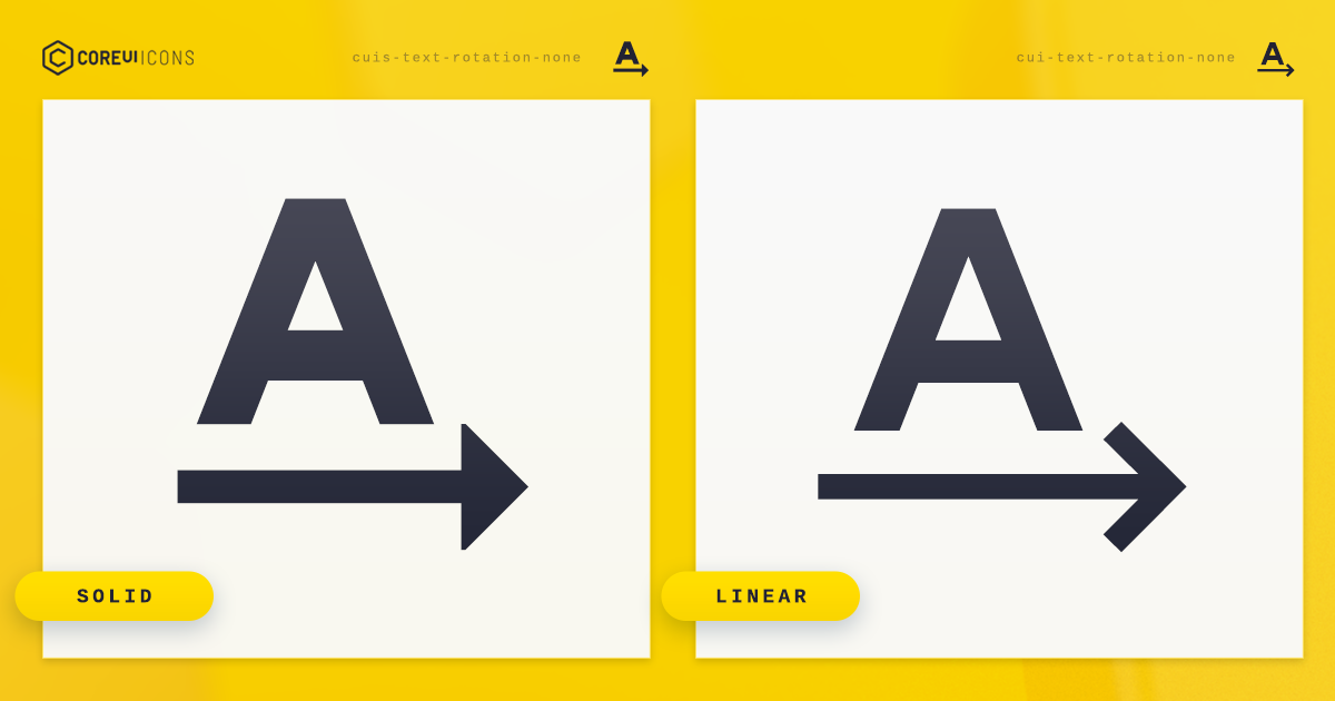 Text Rotation None Icon · Linear · CoreUI Icons · SVG, JavaScript ...