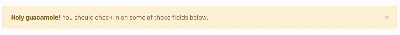 Bootstrap Warning