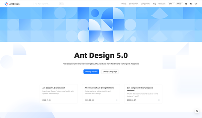 Ant Design - React Components Library
