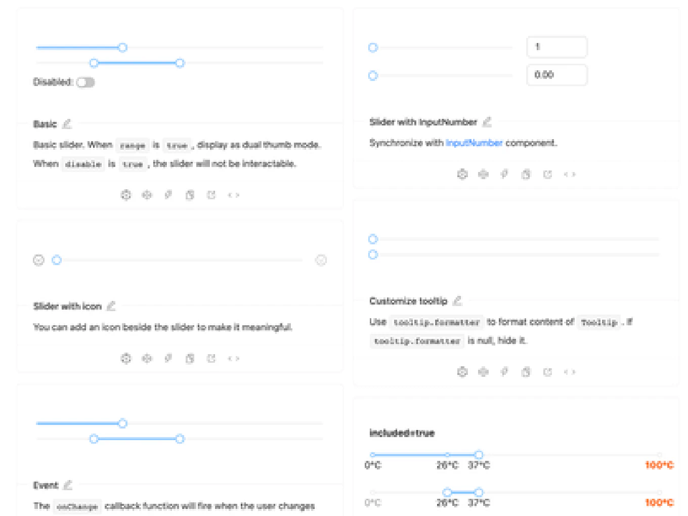 Ant Design - React UI libraries - Slider