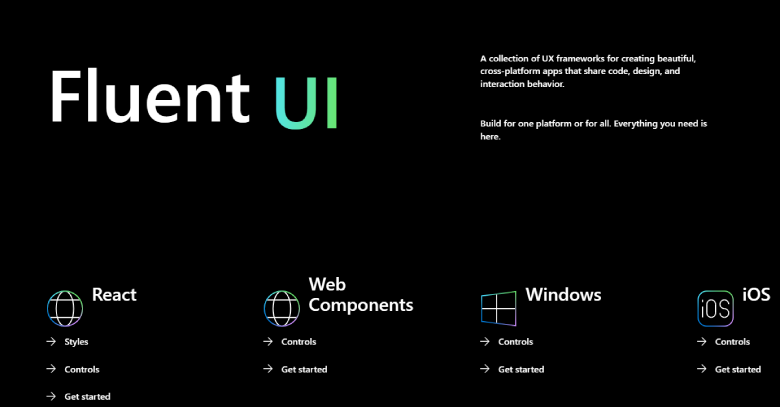 Fluent UI - React Components Library