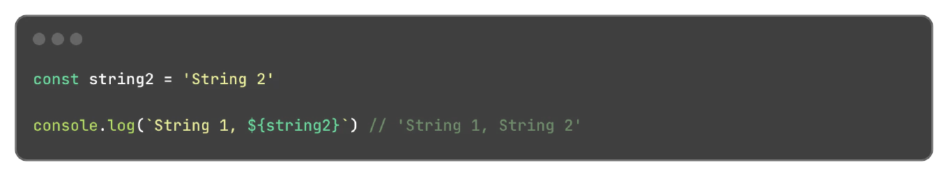 concatenate strings in javascript
