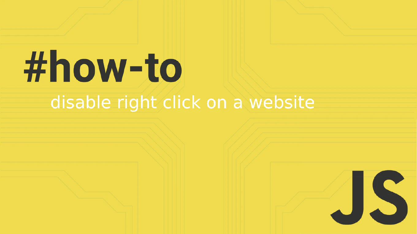 how to disable right click on website