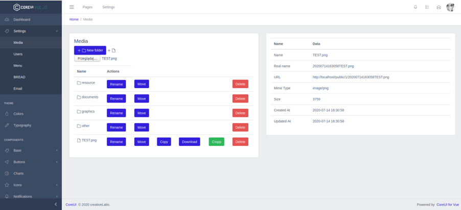 Laravel Admin Template