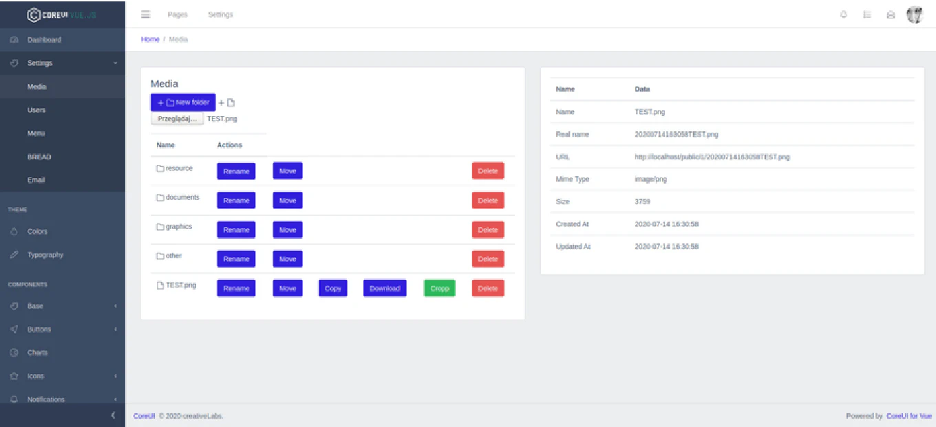 Laravel Admin Template
