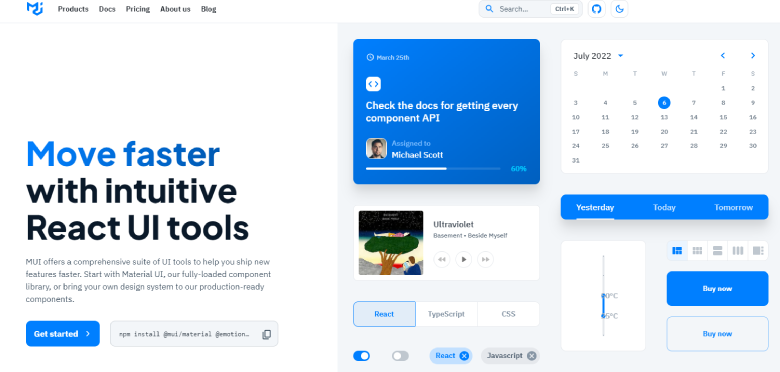 MUI - React Components Library
