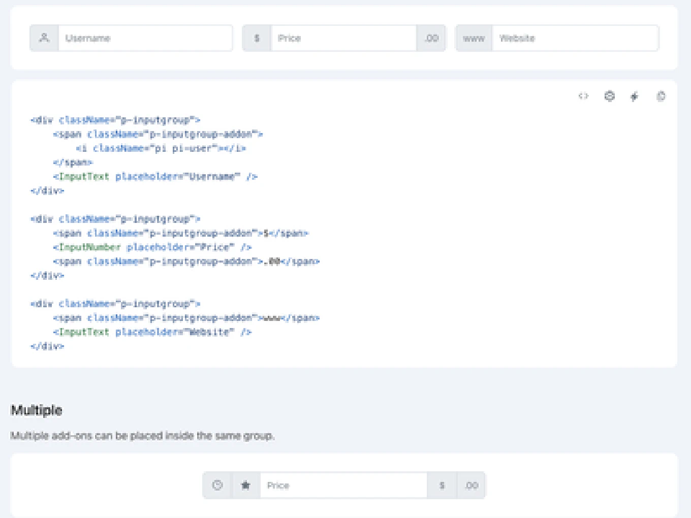 Primereact Libraries - Input