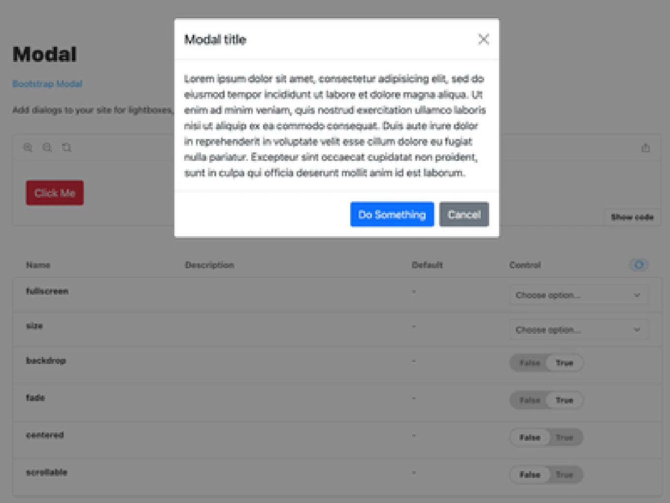 Reactstrap UI Libraries - Modal