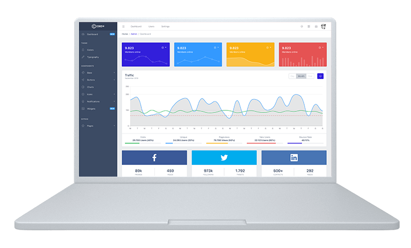 React Admin Template