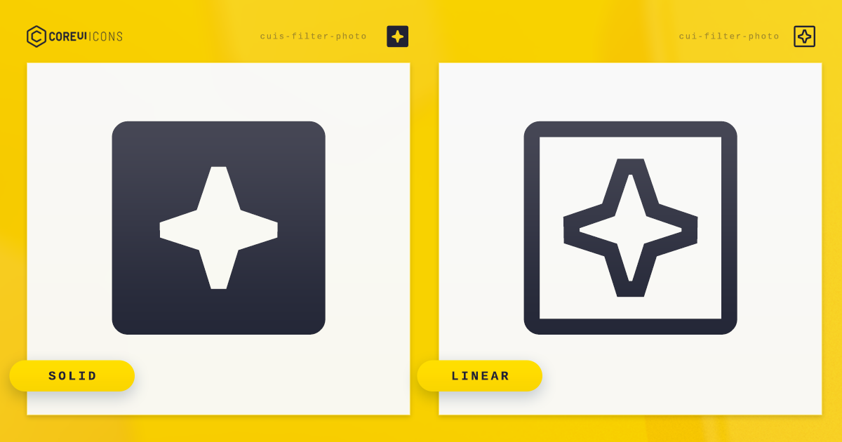 Filter Photo Icon · Linear · CoreUI Icons · SVG, JavaScript, TypeScript ...