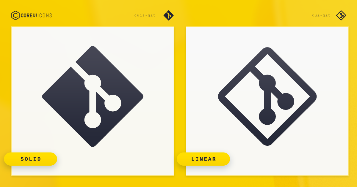 Git Icon · Brand · CoreUI Icons · SVG, JavaScript, TypeScript & Webfont